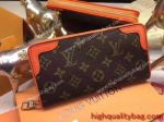 Best Quality Fake Louis Vuitton ZIPPY WALLET RETIRO women Orange purse at discount price